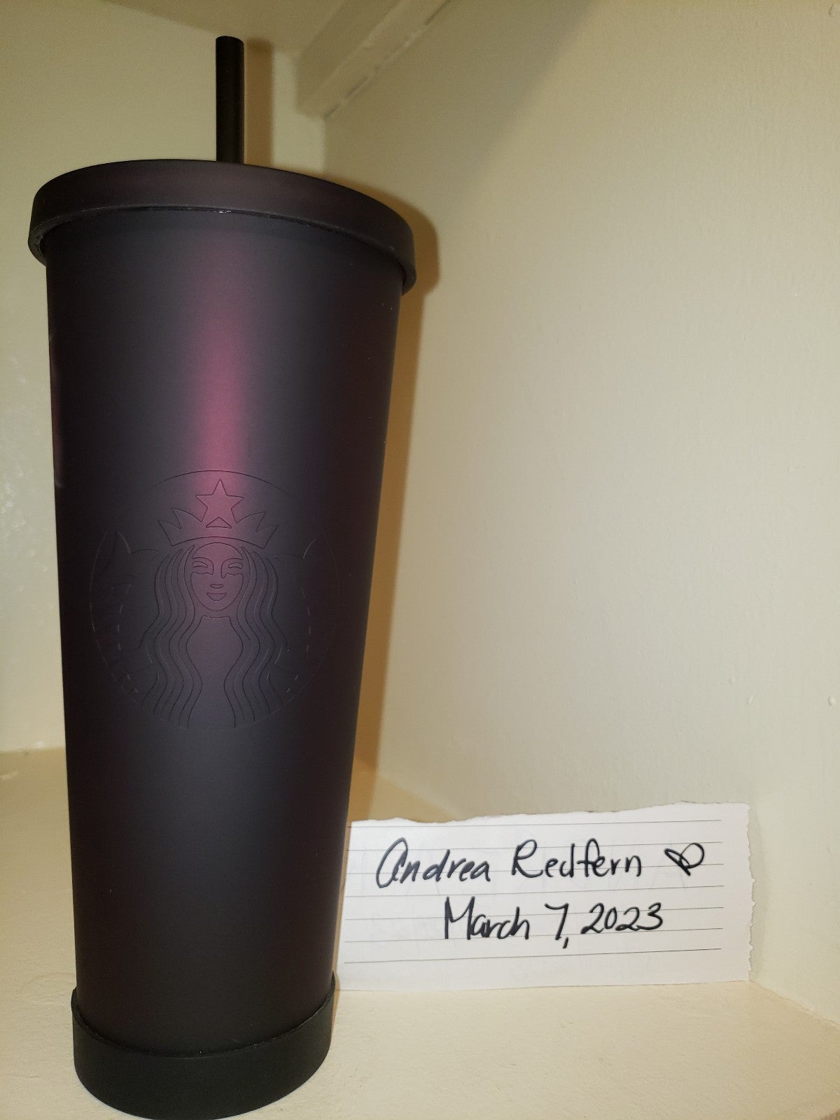 Starbucks Matte Plum Tumbler BNWT