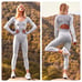 NEW Free People FP Movement Good Karma Long-Sleeve 7/8 Onesie Ice Gray M/L Rare