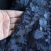 DKNY Lace Overlay Short Pants Women Size 10 Dark Navy Office Classic Whimsigoth