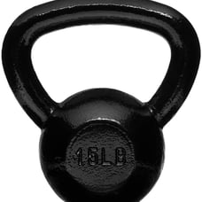 Premium Cast Iron Kettlebell - 15 LBs