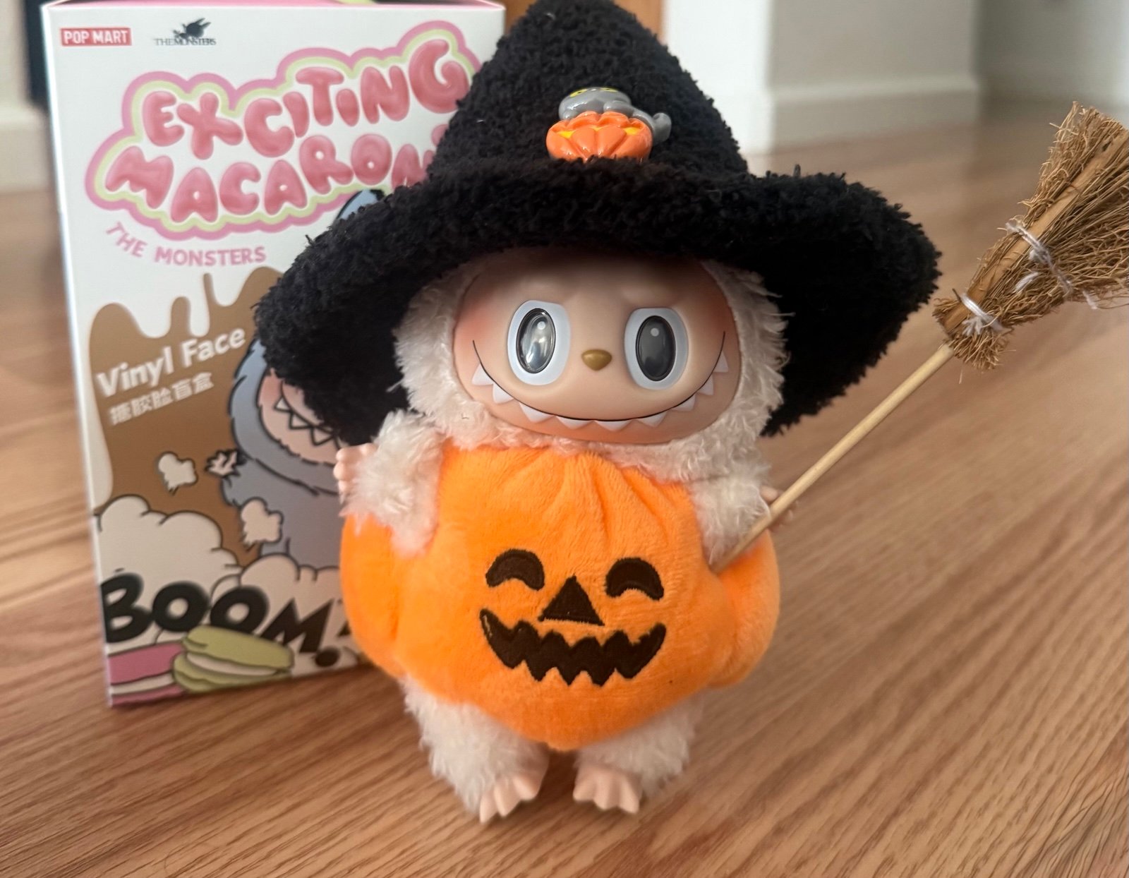 Authentic Pop Mart Monster Labubu Soymilk with Halloween Costume