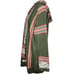 L Love Dress Aztec Striped Hooded Sweater Poncho Boho Southwest Knit Pullover M
