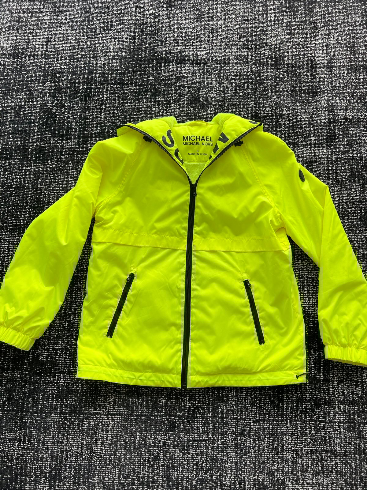 michael kors yellow coat