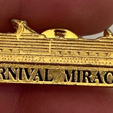 Carnival Miracle Cruise Ship Pin Rare Find Vintage