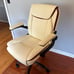Office Chair Adjustable Desk Chair Mid Back Executive Comfortable PU Leather