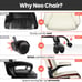Office Chair Adjustable Desk Chair Mid Back Executive Comfortable PU Leather