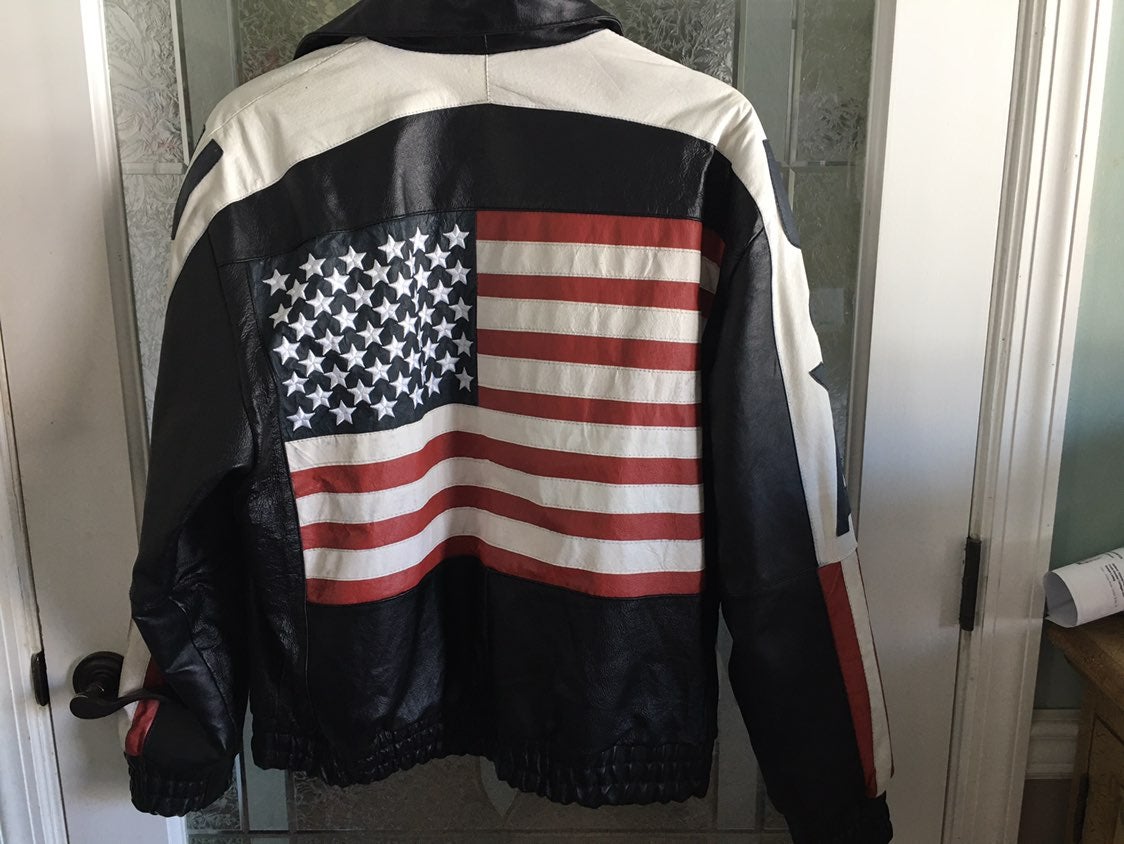 American Flag Patiotic USA Bomber Jacket