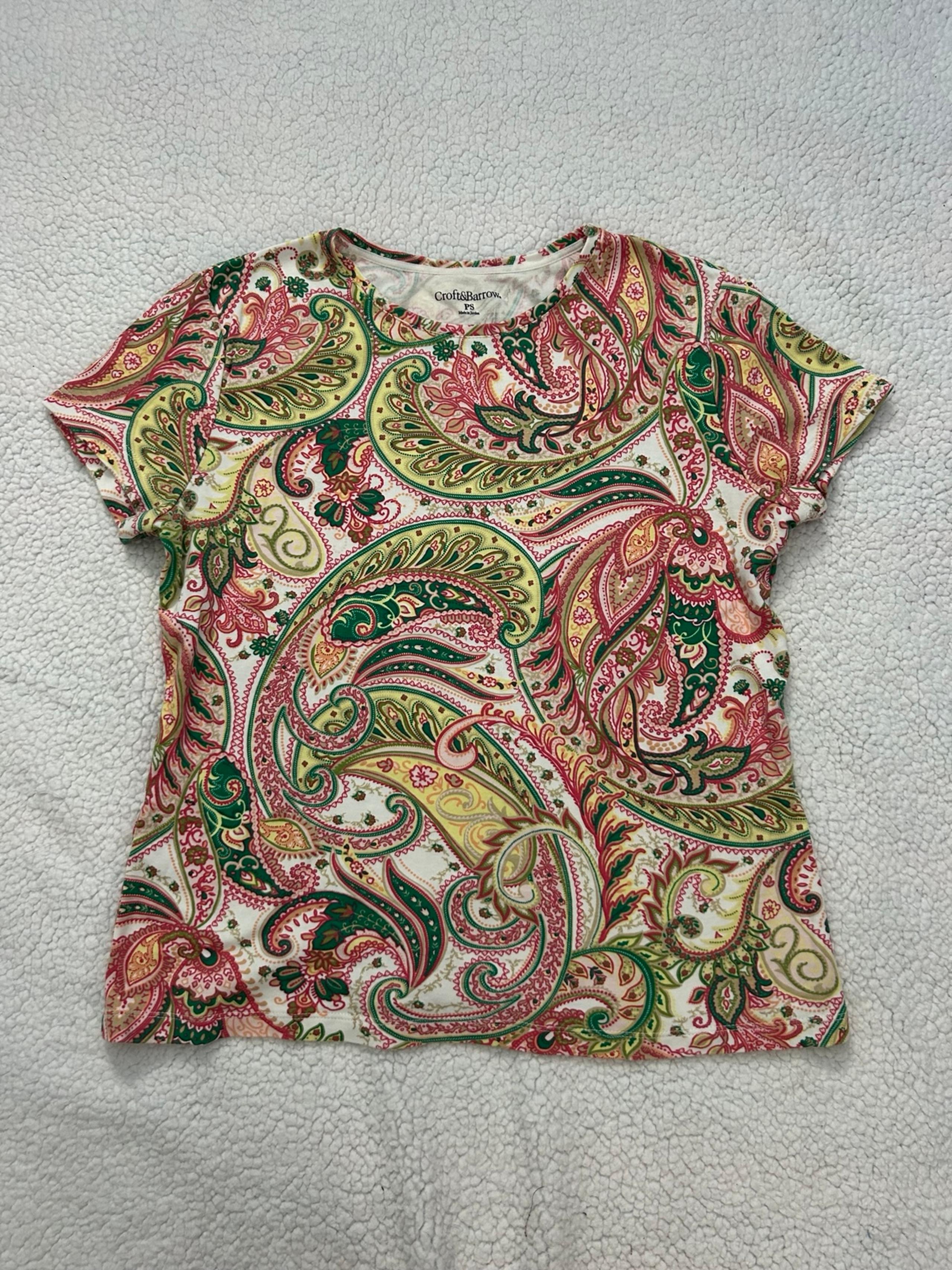 Croft & Barrow Paisley T-Shirt