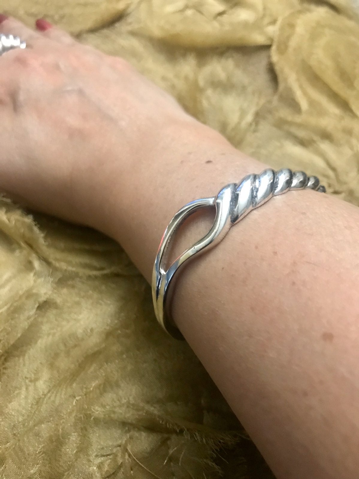 Silver Knot Cuff Bracelet - So Pretty!