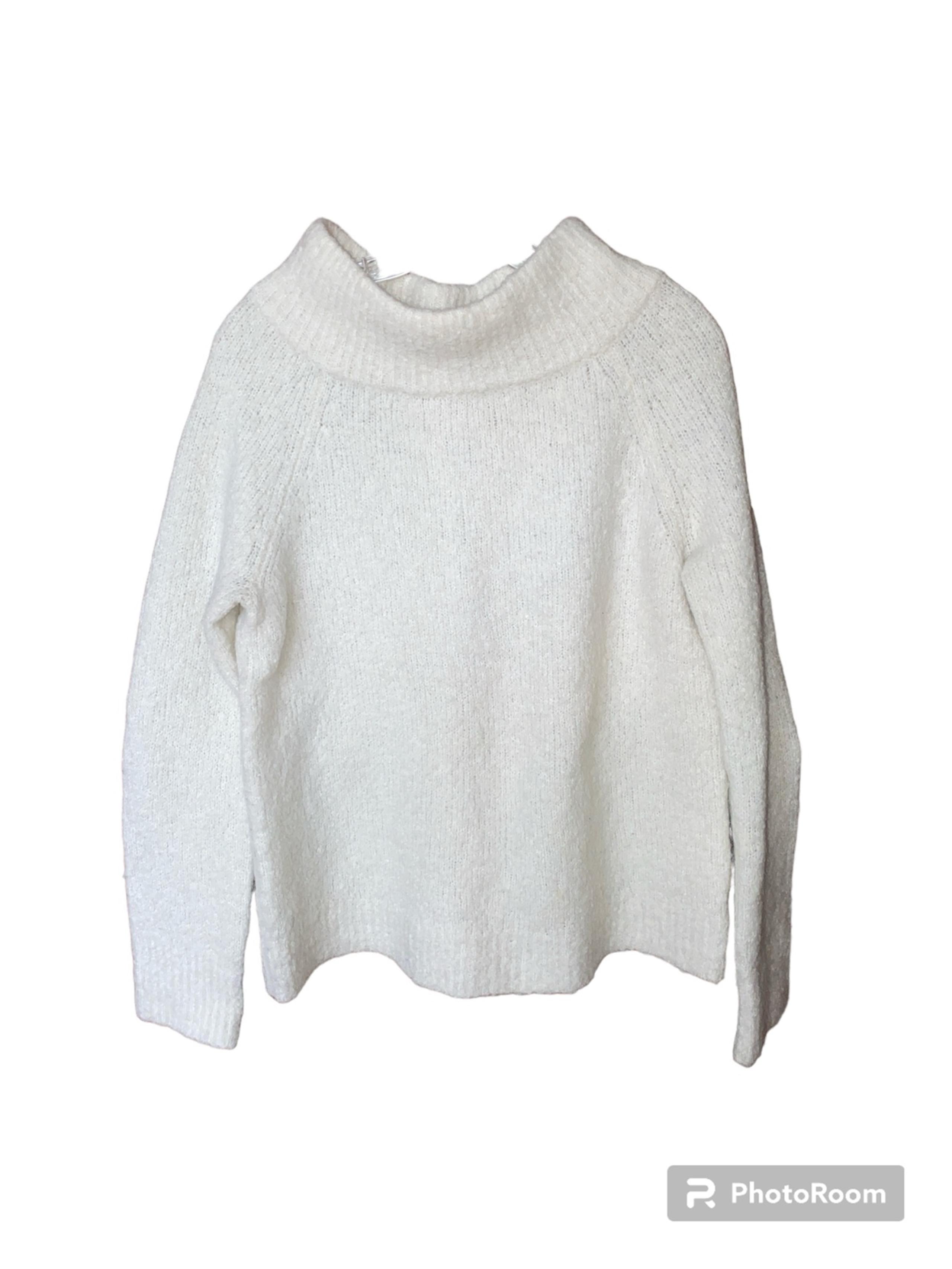 Moth  Anthropologie Women's Wool Blend Mock Neck Fuzzy Knit Pullover Sweater
