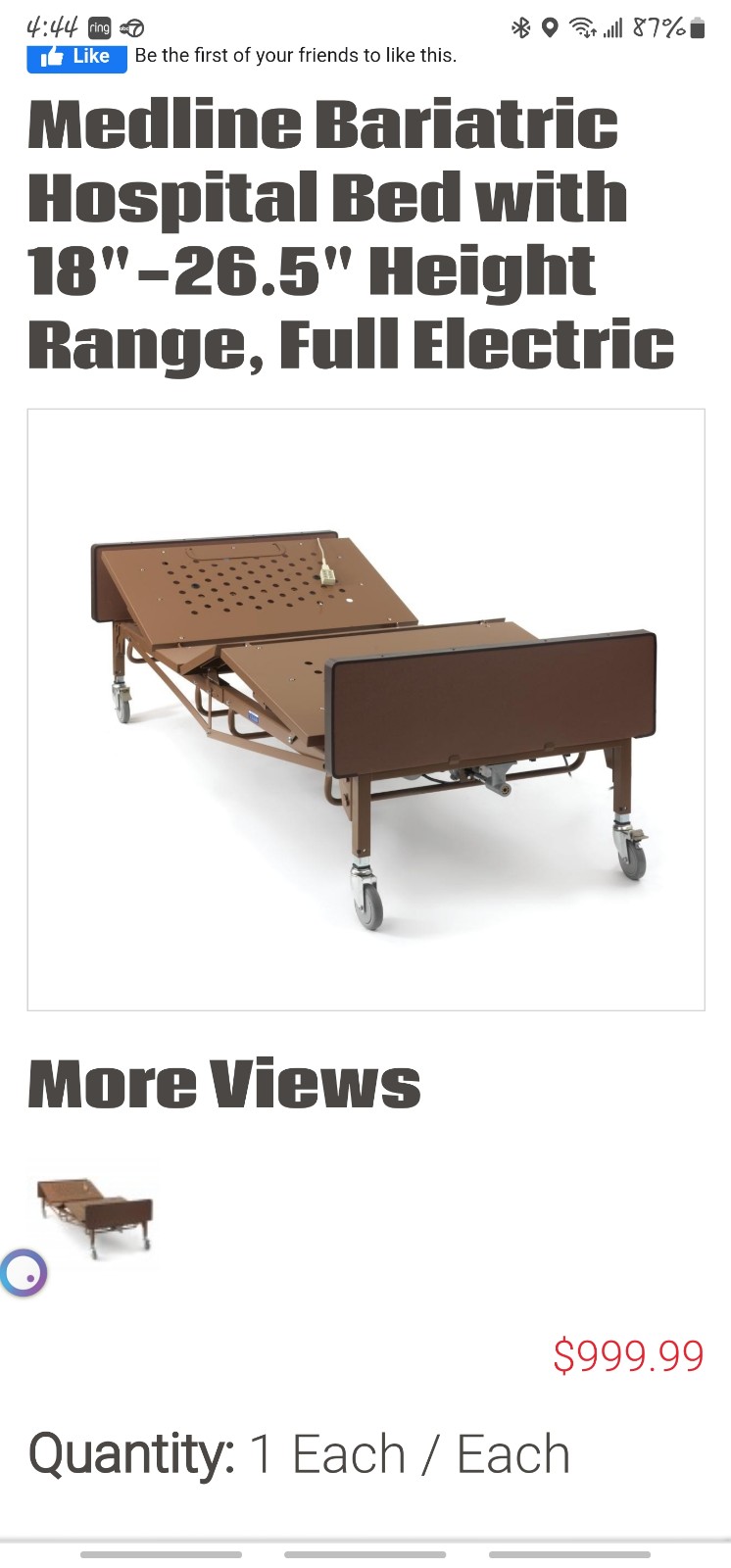 Brand NEW Heavy duty hospital bed