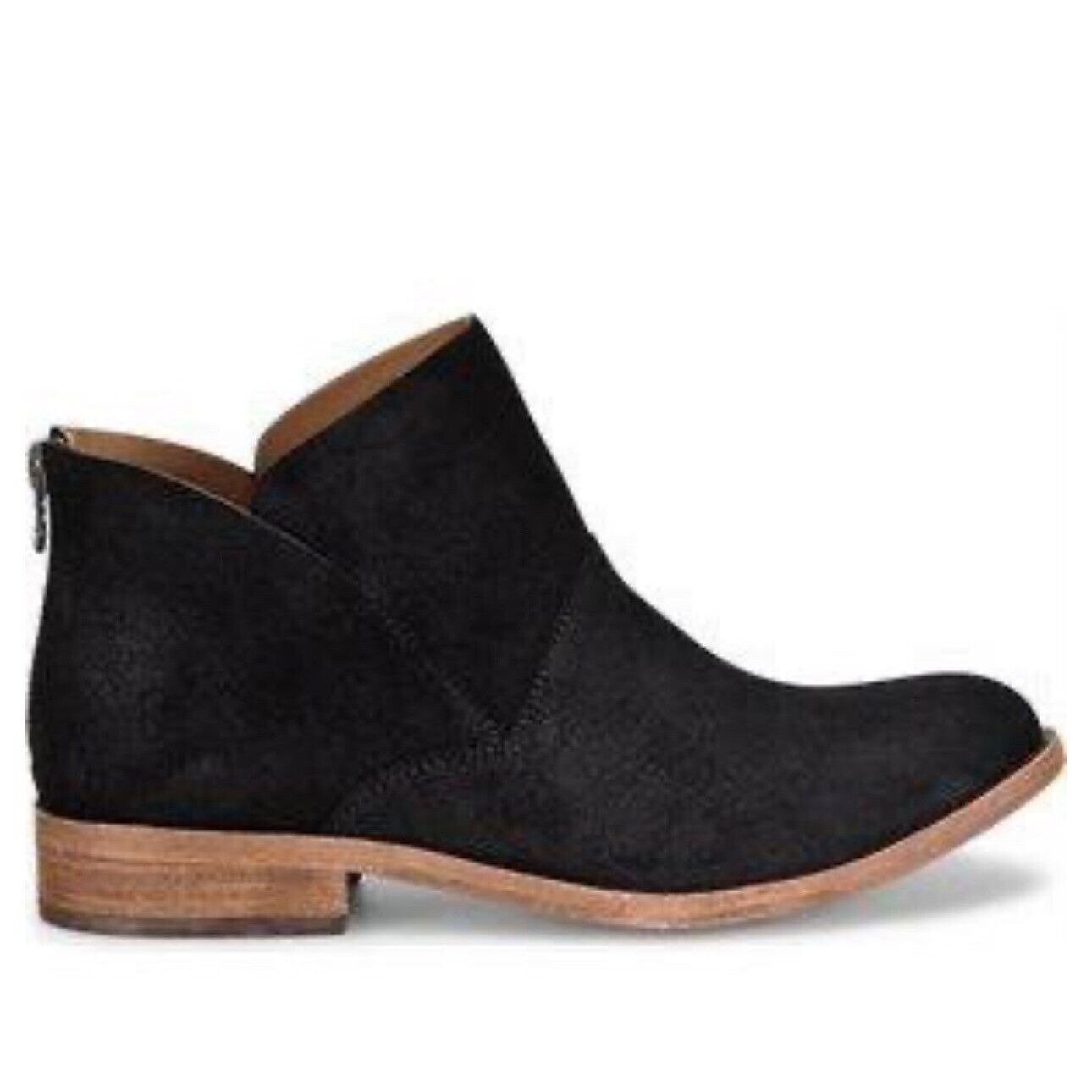 168 KORK-EASE Suede Ankle Booties Back Zipper Boots Leather Shoes SIZE 9 EUC