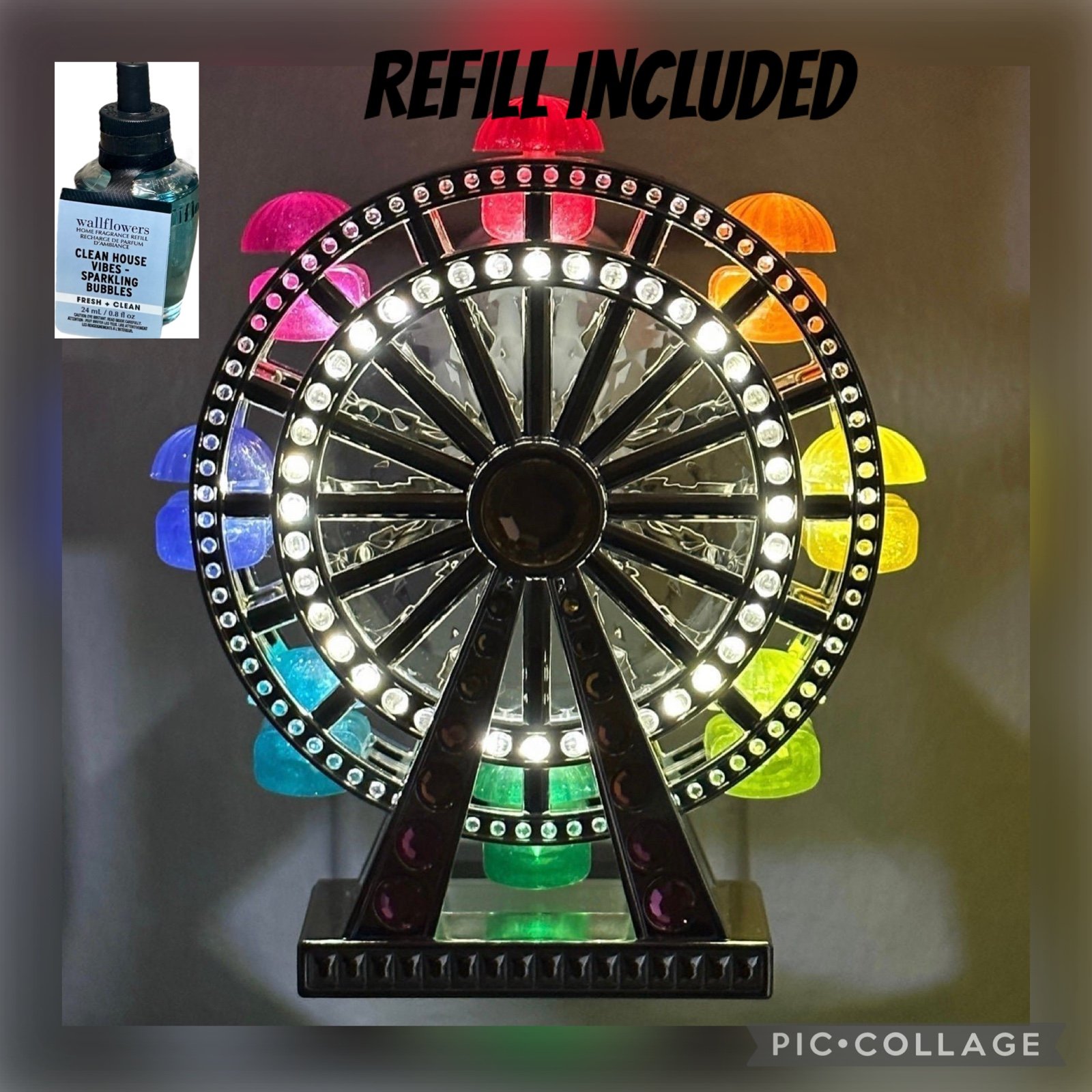 BBW Ferris Wheel Wallflower Nightlight Set with Refill Bulb