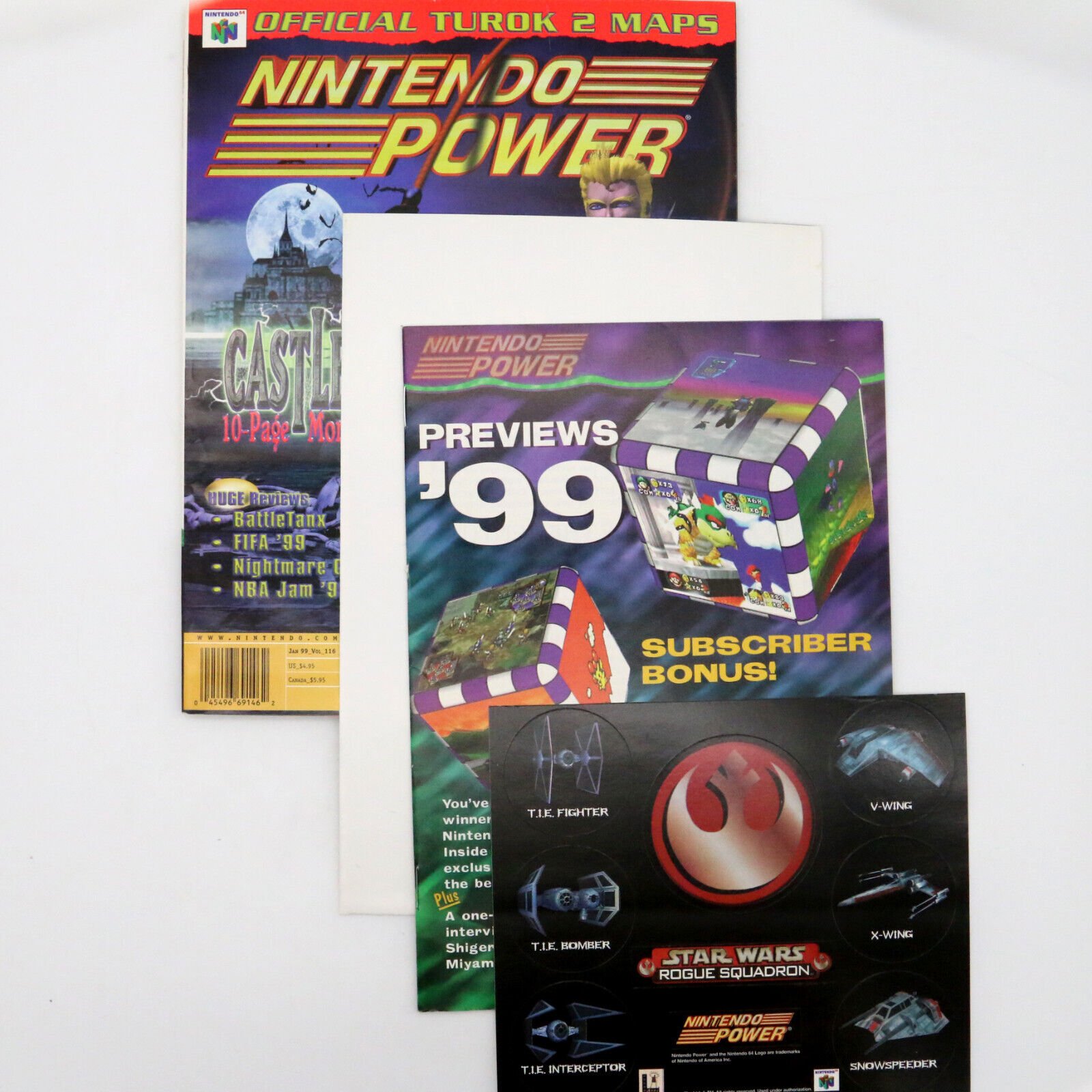 Nintendo Power 116 Castlevania Pokemon Calendar Power Comic ODT Poster Stickers