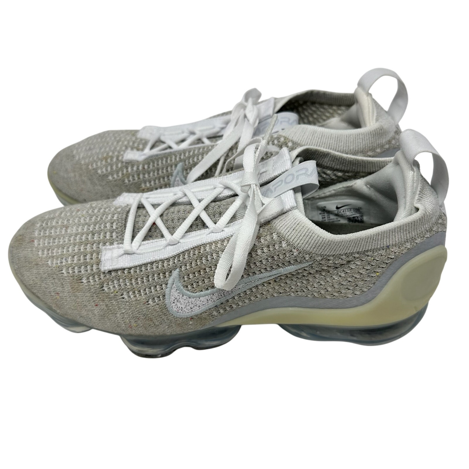 Nike VaporMax 2021 Flyknit White Pure Platinum DC4112-100 Women’s size 9