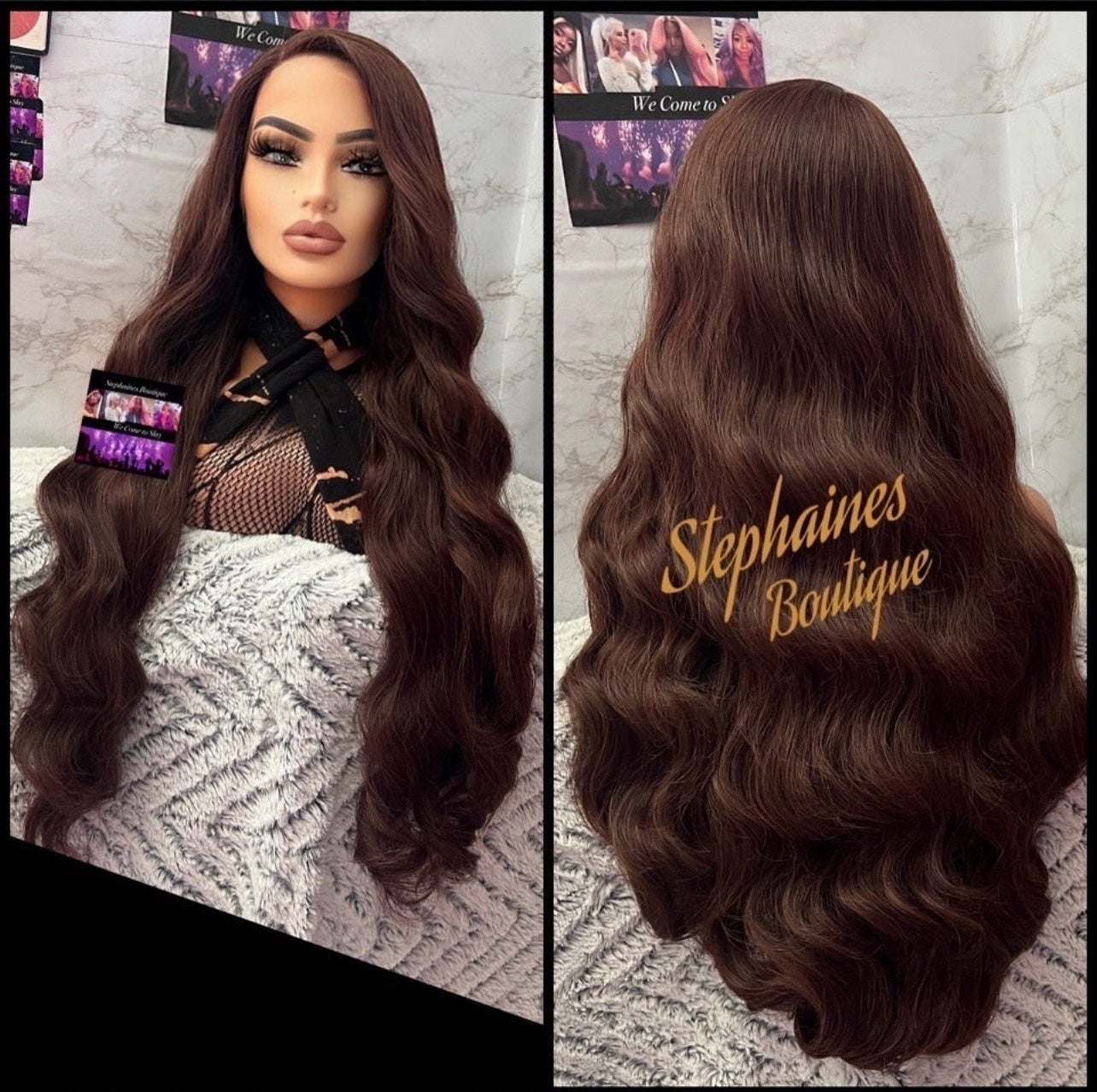 Human Hair blended lace front wig