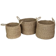 NWT Northlight Set of 3 Round Baskets