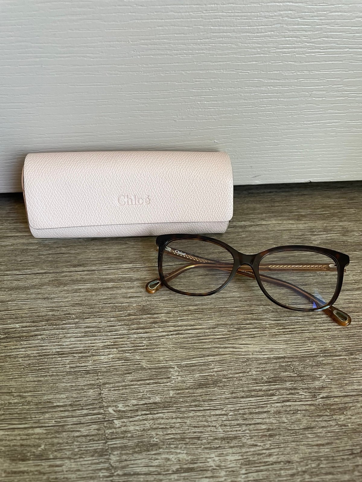 CHLOE CH0013OA 001 Round Cateye Tortoise Plastic Optical Eyeglasses 54-16-145