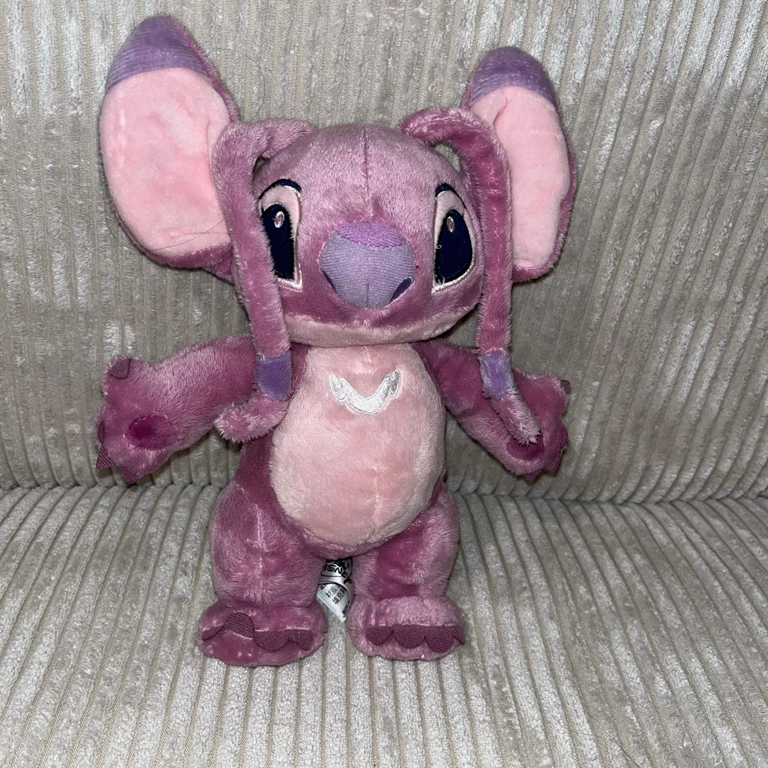 Lilo & Stitch Pink Angel 10” Plush Stuffed Animal standing purple - Disney