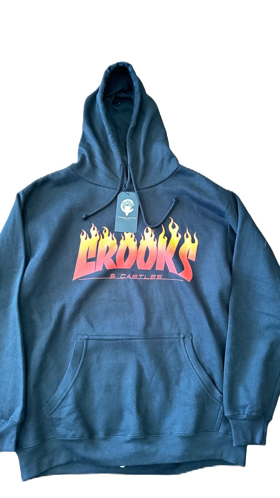 Crooks & Castles Hoodie Pullover Black Sz XL Mens New
