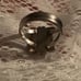 NATIVE/VINTAGE - Sterling Fancy Scalloped Edging, Oval Lapis Lazuli Ring!!!