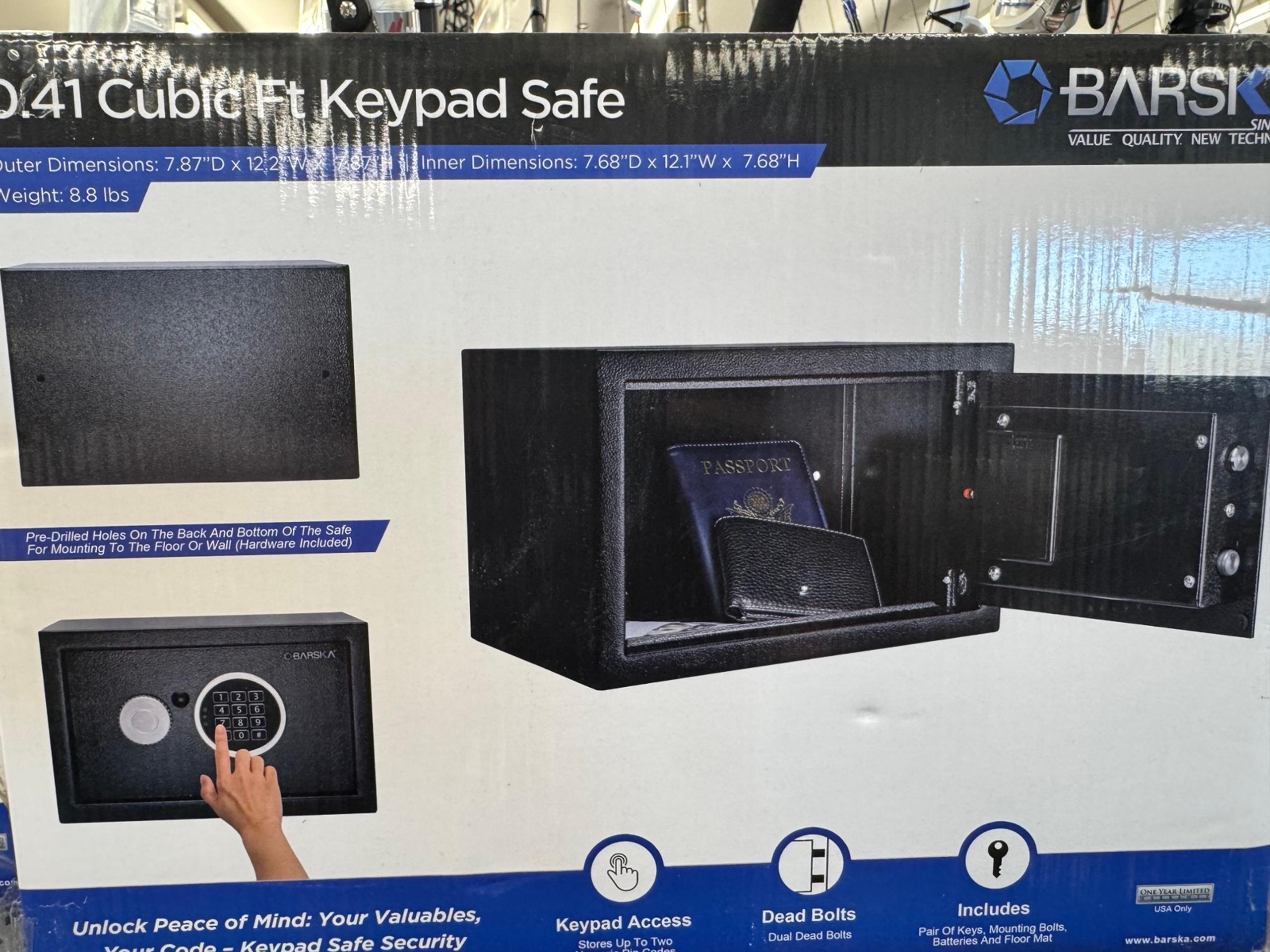 Barska 0.41 cubic ft keypad safe