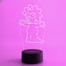 The Simpsons - Maggie 3D Led Night Lamp with 16 Color Remote