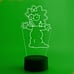 The Simpsons - Maggie 3D Led Night Lamp with 16 Color Remote