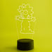 The Simpsons - Maggie 3D Led Night Lamp with 16 Color Remote