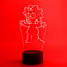 The Simpsons - Maggie 3D Led Night Lamp with 16 Color Remote