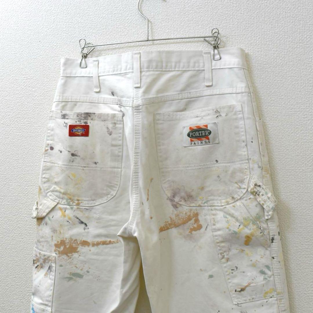 【半額】 Vintage white 32. size pants, painter パンツ