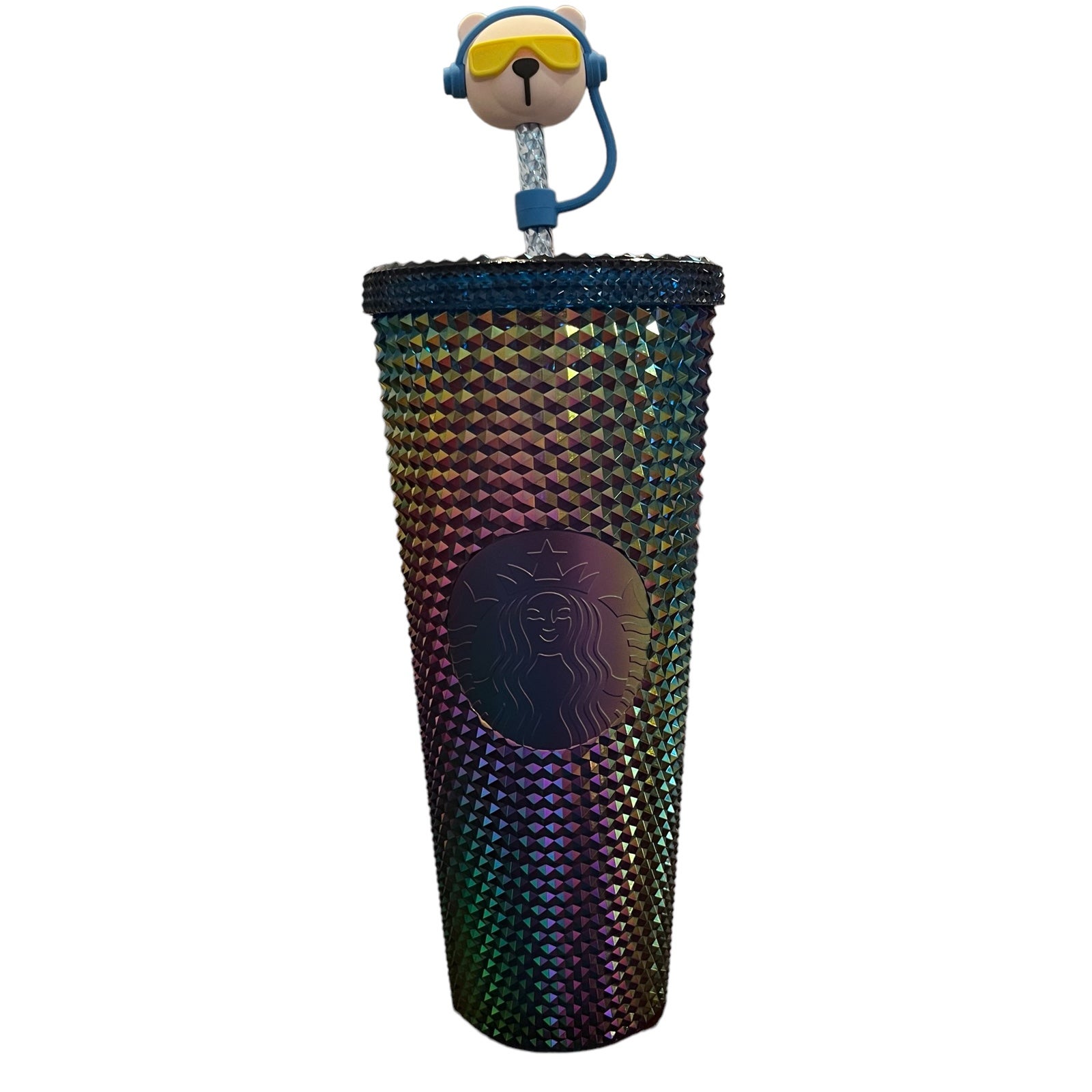 Starbucks Taiwan Fulong Exclusive Oil Slick Studded Tumbler~24oz