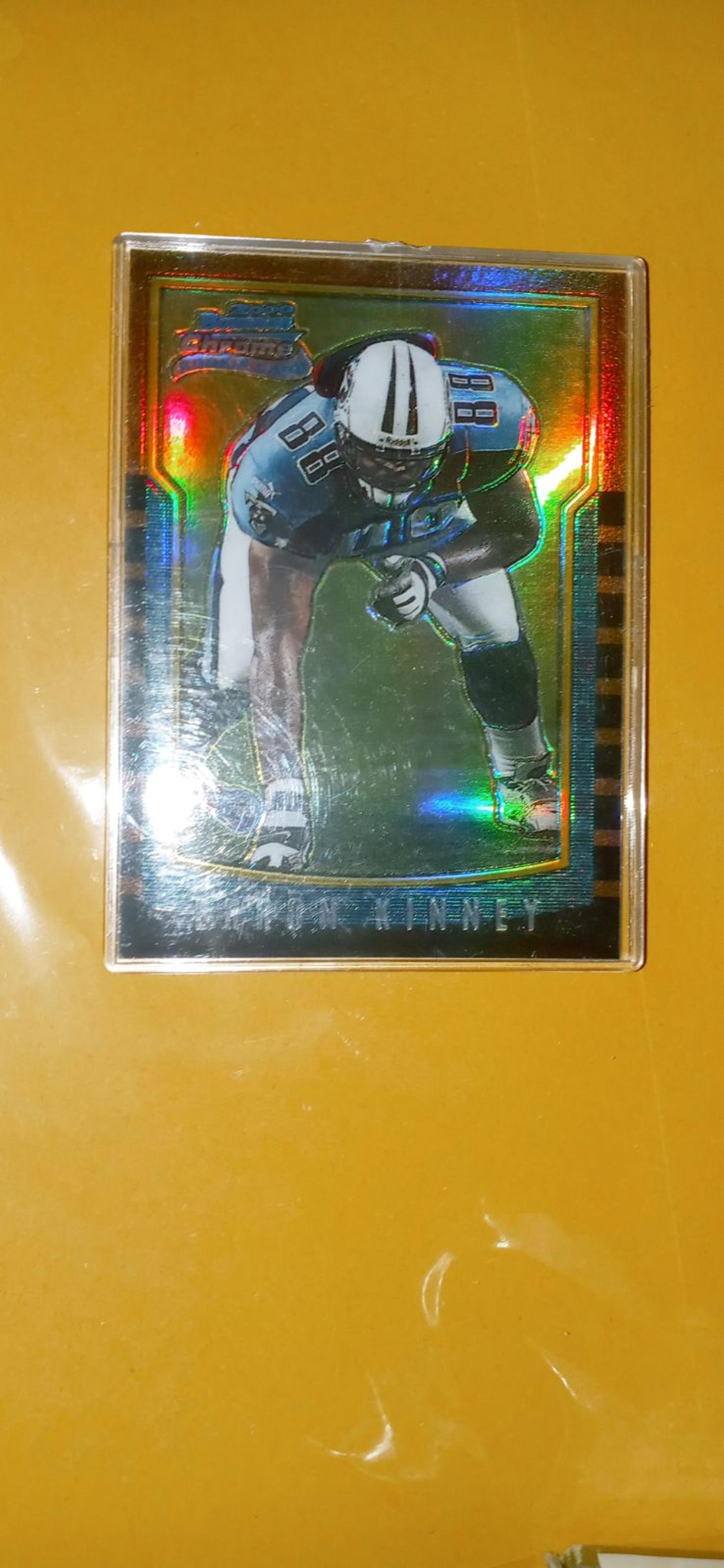 Erron kinney.NFL.chrome.refractor.card