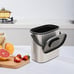 Small Hanging Trash Can with Lid Stainless Steel Garbage Bin