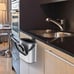 Small Hanging Trash Can with Lid Stainless Steel Garbage Bin
