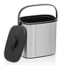 Small Hanging Trash Can with Lid Stainless Steel Garbage Bin