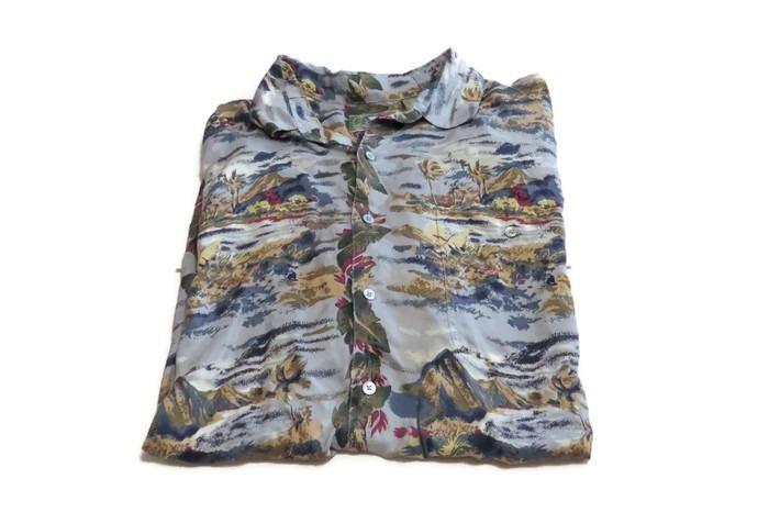 Hilo Hattie Aloha Friday Silk Shirt XL