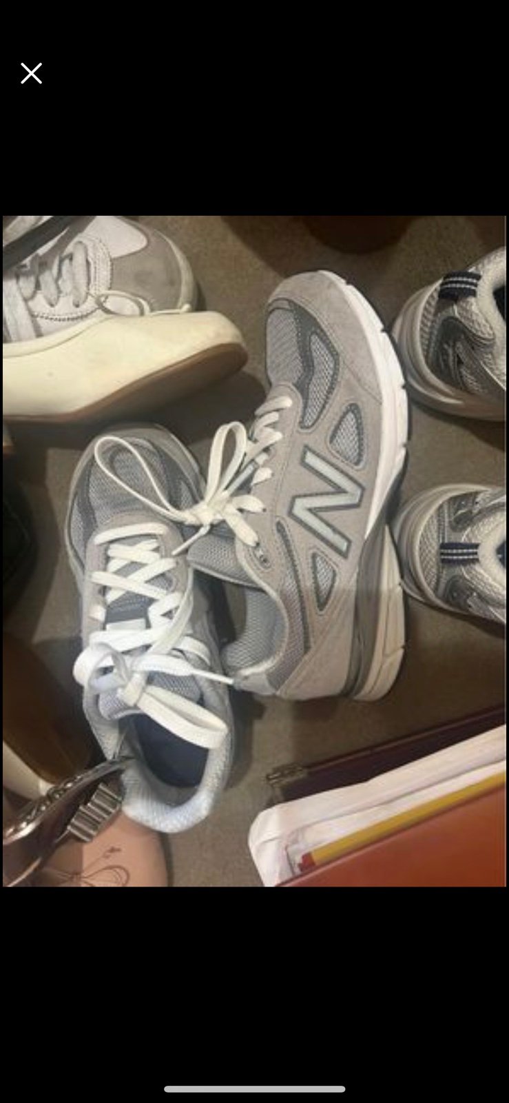 New Balance 990v5 size 4 kids