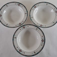 Studio Nova Adirondack Soup Bowls Set Of 3 Southwest Pink Green