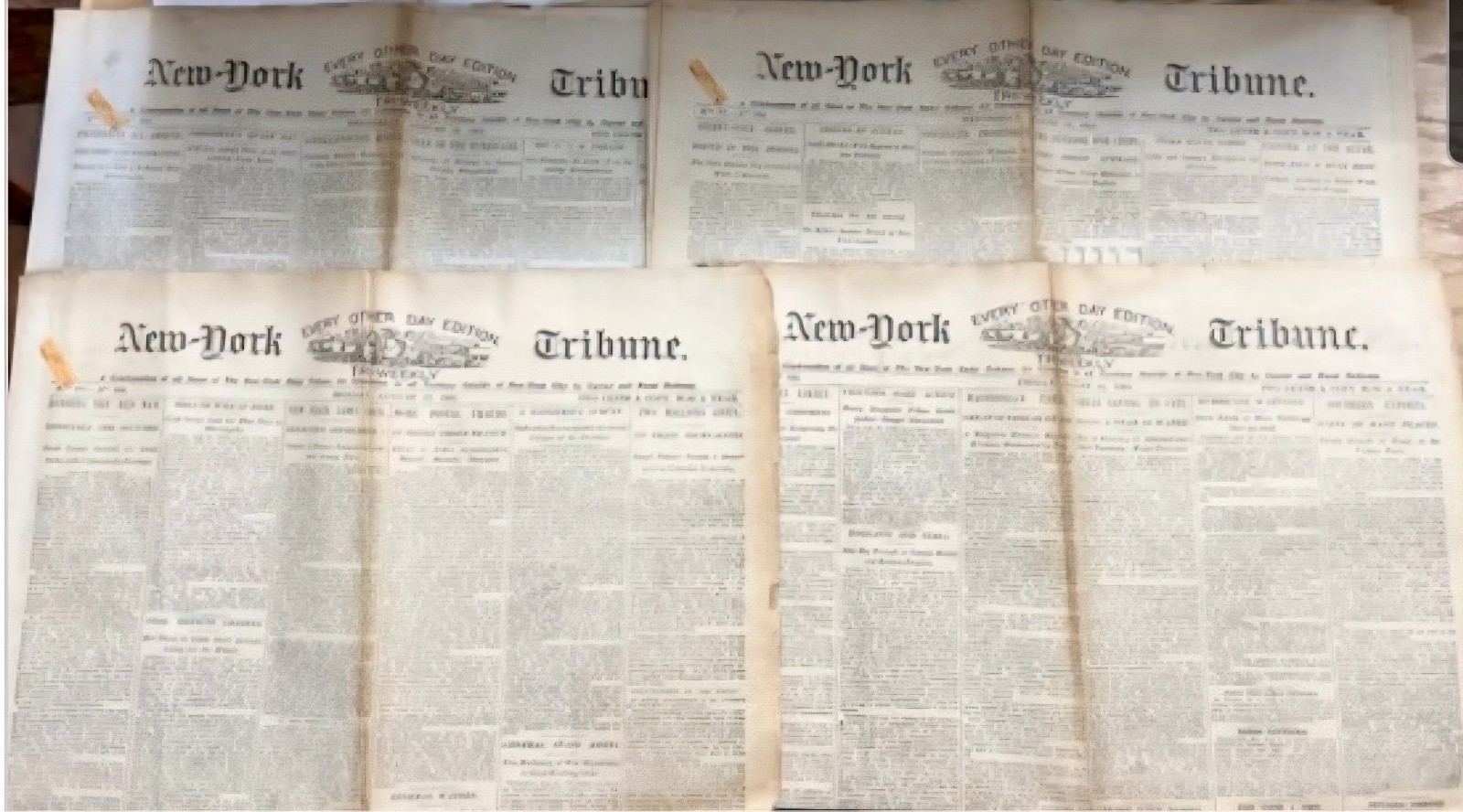 4 Fascinating 1903 New York Tribune Tribute Newspapers