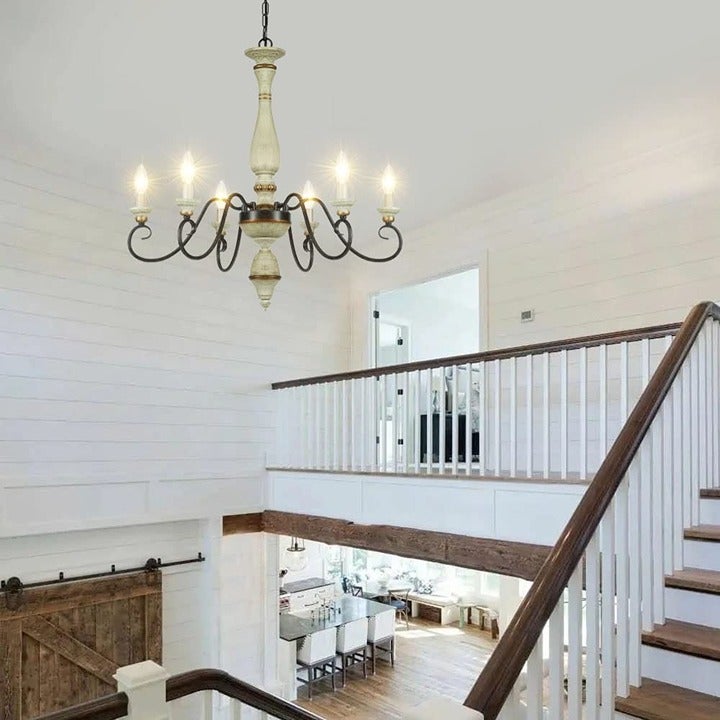 6-light French country chandalier