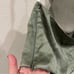 Leocé sage green satin look crossover front halter top size 10