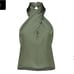 Leocé sage green satin look crossover front halter top size 10