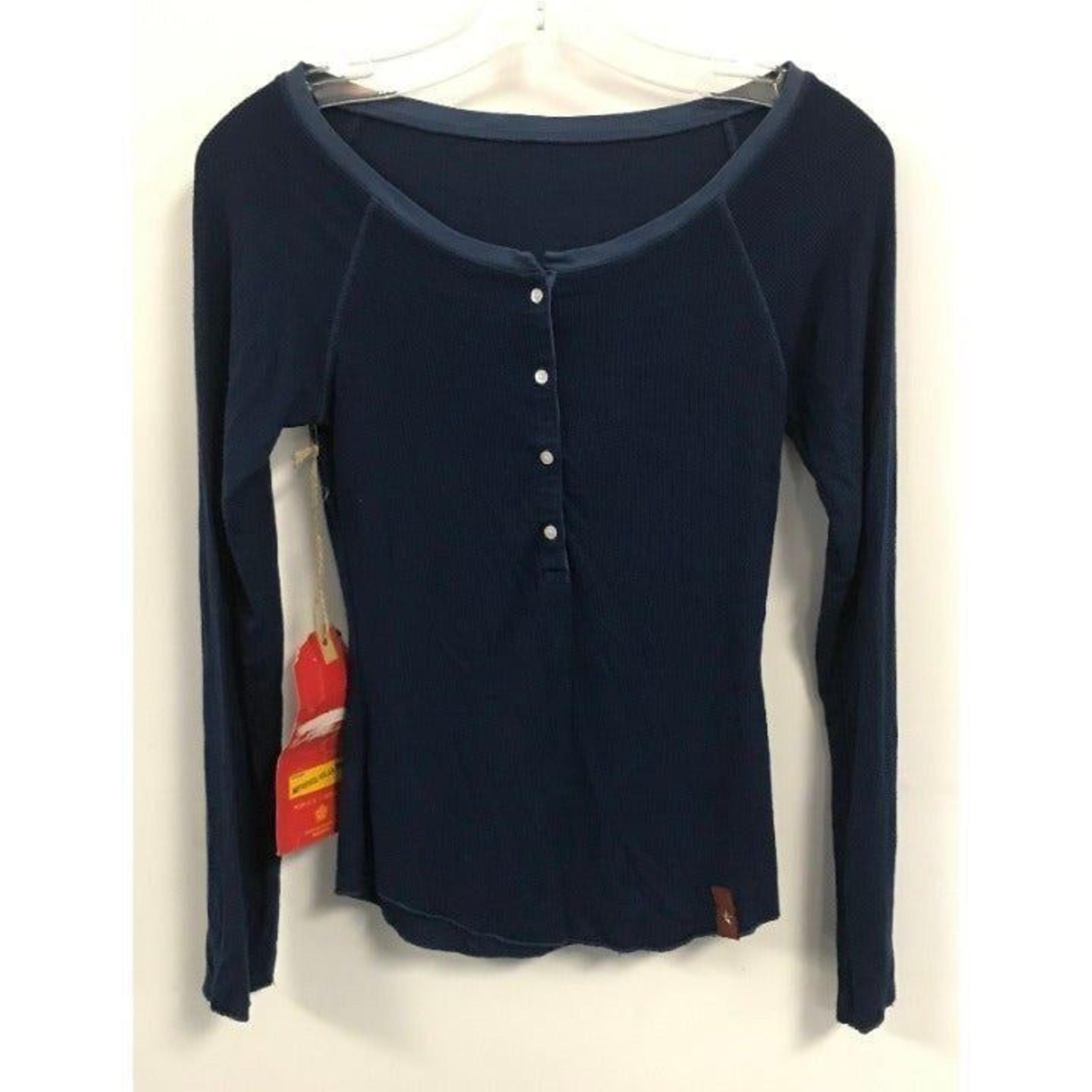NWT People Liberation Blue Velveteen Top