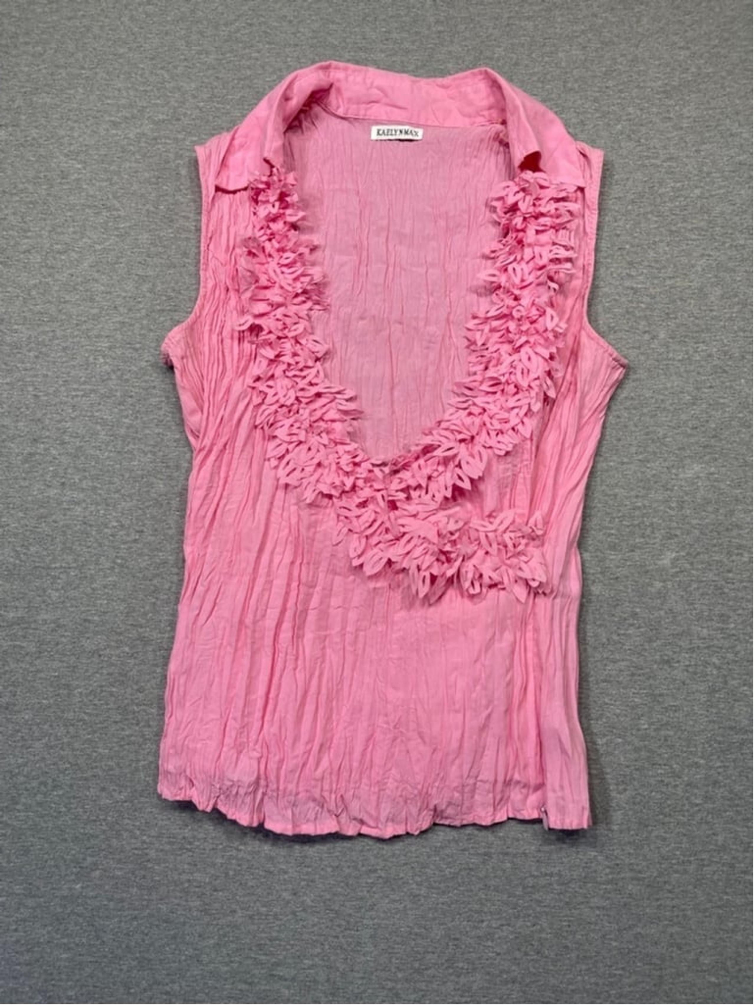 Women's Kaelyn Max Pink Blouse Size L