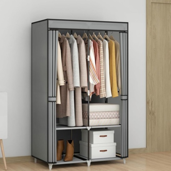 35 Inch Portable Wardrobe Closet for Small Room, Clothes Organizer