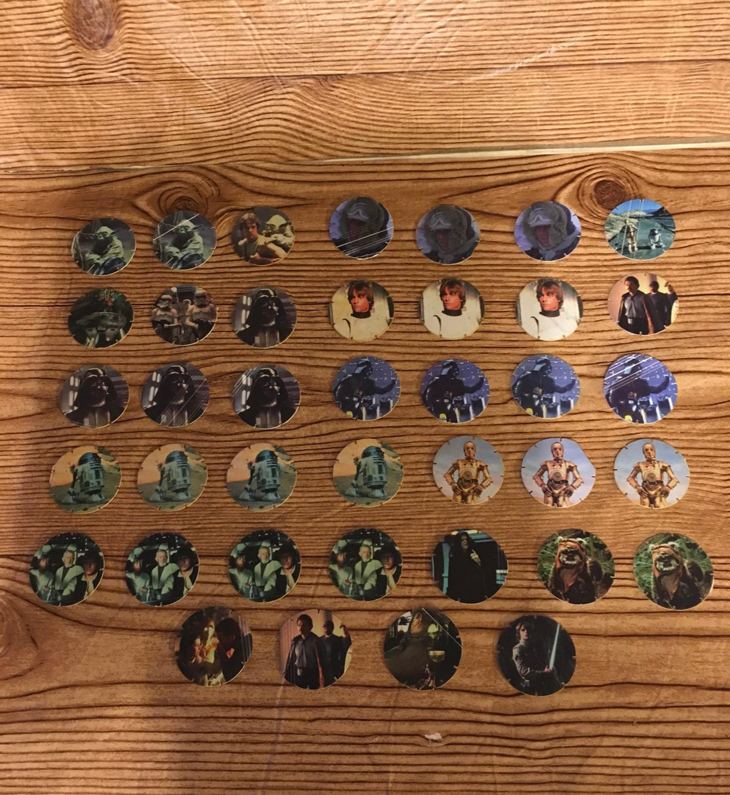 1996 Star Wars Tazos pogs lot (39 pogs)
