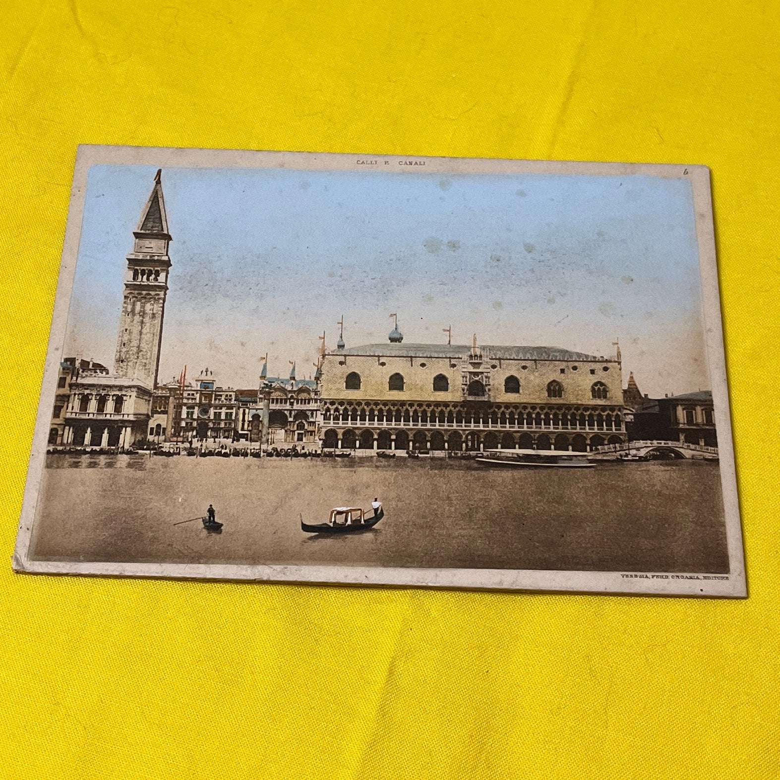 Ephemera Picture card Calli E Canali Venezia,ferd. Ongania,Editore