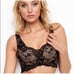 NWOT Victoria's Secret Dream Angels Black Lace Mesh Long Line Bra Sz 34D