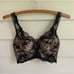 NWOT Victoria's Secret Dream Angels Black Lace Mesh Long Line Bra Sz 34D